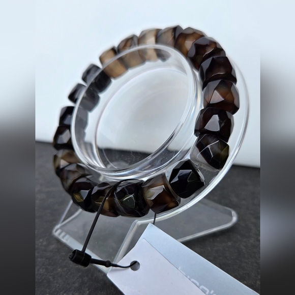 Chico's Brown and Black Beaded Bracelet - Picture 6 of 16